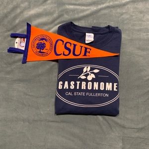 CSU Fullerton Shirt and Flag